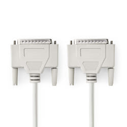 Nedis CCGP52100IV50 câble Série Ivoire 5 m DB-25