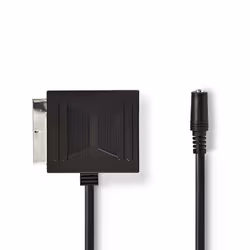 Nedis CVGP31930BK02 Câble SCART 0,2 m 2 x SCART (21-pin) Noir