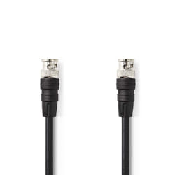 Nedis CVGP01000BK20 câble coaxial 2 m Noir
