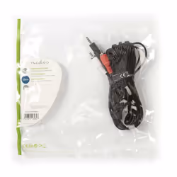 Nedis CAGP22200BK50 câble audio 5 m 3,5mm 2 x RCA Noir
