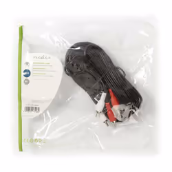 Nedis CAGP24200BK100 câble audio 10 m 2 x RCA Noir, Rouge, Blanc