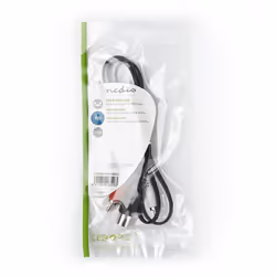Nedis CAGP20200BK10 câble audio 1 m DIN (5-pin) 2 x RCA Noir