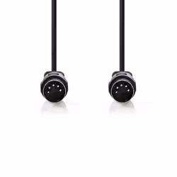 Nedis CAGP20000BK10 câble audio 1 m DIN (5-pin) Noir