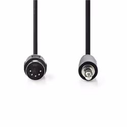 Nedis CAGP20100BK20 câble audio 2 m DIN (5-pin) 3,5mm Noir