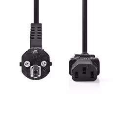 Nedis CEGP10000BK20, 2 m, Prise d'alimentation type F, IEC 320, 10 A