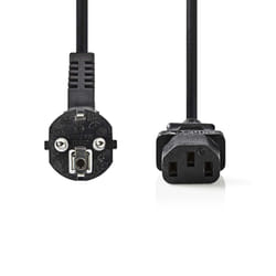Nedis CEGP10000BK30 câble électrique Noir 3 m Prise d'alimentation type F IEC C13