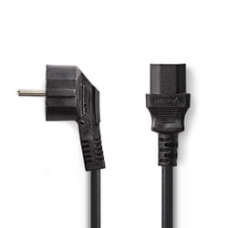 Nedis CEGP10000BK50 câble électrique Noir 5 m Prise d'alimentation type F IEC C13