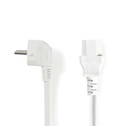 Nedis CEGP10000WT30 câble électrique Blanc 3 m Prise d'alimentation type E Coupleur C13