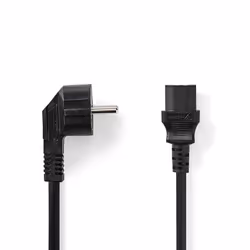 Nedis CEGP10015BK20, 2 m, Prise d'alimentation type E, Coupleur C13