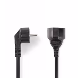 Nedis CEGP10230BK30, 3 m, Prise d'alimentation type E, CEE7/4