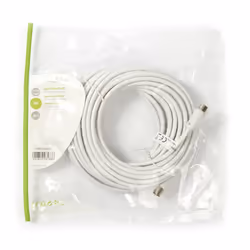Nedis CSGP40000WT100 câble coaxial Blanc