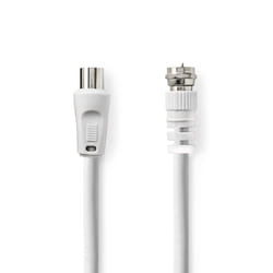 Nedis CSGP41800WT30 câble coaxial 3 m Type F IEC Blanc