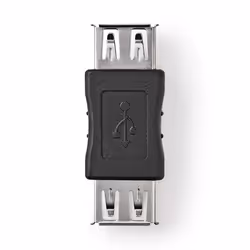 Nedis CCGP60900BK, USB Type-A Female, USB A Female, Noir
