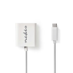 Nedis CCGP64850WT02 câble vidéo et adaptateur 0,2 m USB Type-C VGA (D-Sub) Blanc
