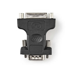 Nedis CCGP32901BK changeur de genre de câble VGA DVI-I 24+5-Pin Noir