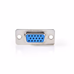 Nedis CCGP59901ME, VGA, Argent, Mâle, Droit, Métal, 4 g