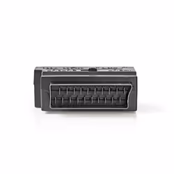 Nedis CVGP31902BK câble vidéo et adaptateur SCART (21-pin) 3 x RCA + S-Video Noir