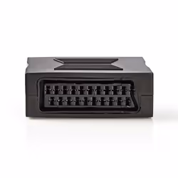 Nedis CVGP31950BK, SCART Female, SCART Female, Noir