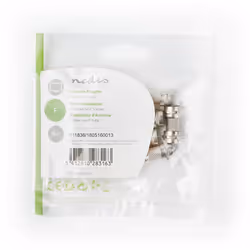 Nedis CSGP41941ME connecteur de fils F-Type Argent