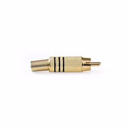 Nedis CAGP24900BK connecteur de fils RCA Noir, Or