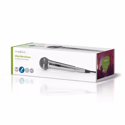 Nedis MPWD45GY microphone Argent Microphone pour instrument
