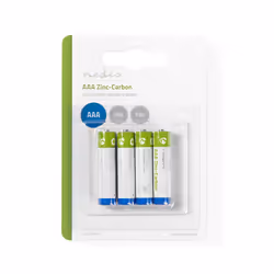 Nedis BAZCR034BL pile domestique Batterie à usage unique AAA Zinc-Carbone