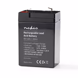 Nedis BALA40006V Batterie de l'onduleur Sealed Lead Acid (VRLA) 6 V 4 Ah - Vue supplémentaire 4