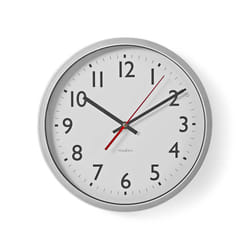 Nedis CLWA110WT horloge murale Rond Argent, Blanc
