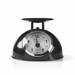 Nedis KASC110BK escabeaux de cuisine Noir, Acier inoxydable Comptoir Balances de cuisine mécaniques
