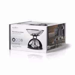 Nedis KASC110BK escabeaux de cuisine Noir, Acier inoxydable Comptoir Balances de cuisine mécaniques - Vue supplémentaire 4
