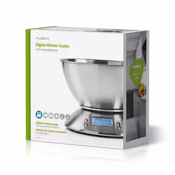 Nedis KASC111SI escabeaux de cuisine Argent