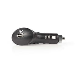 Nedis CCHAU101ABK chargeur d'appareils mobiles Smartphone Noir Allume-cigare Auto