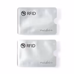 Nedis RFID Card Protector, Aluminium, Argent, 3 cartes, 90 mm, 7 mm, 170 mm