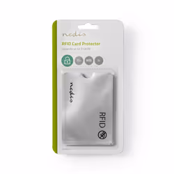 Nedis RFID Card Protector rangement de cartes de visites Aluminium Argent