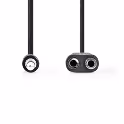 Nedis CAGB22100BK02 câble audio 0,2 m 3,5mm 2 x 3.5mm Anthracite