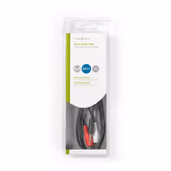 Nedis CAGB22200BK10 câble audio 1 m 3,5mm 2 x RCA Anthracite - Vue supplémentaire 3
