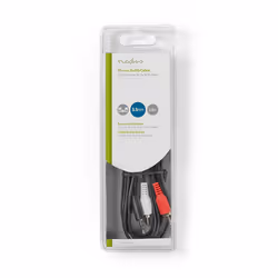 Nedis CAGB22200BK20 câble audio 2 m 2 x RCA 3,5mm Noir