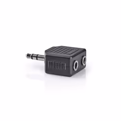 Nedis CAGB22945BK changeur de genre de câble 3.5 mm 2x 3.5 mm Female Noir