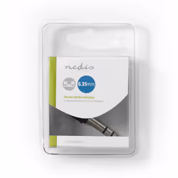 Nedis CAGB23930BK changeur de genre de câble 6.35 mm 3,5 mm Noir