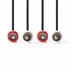 Nedis CAGB24200BK15 câble audio 2 x RCA Noir