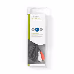 Nedis CAGB24205BK20 câble audio 2 m 2 x RCA Noir