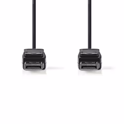 Nedis CCGB37010BK20 câble DisplayPort 2 m Noir