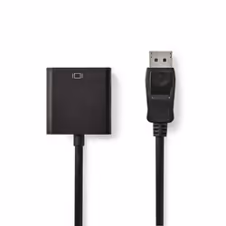 Nedis CCGB37250BK02, 0,2 m, DisplayPort, DVI-D, Mâle, Femelle, Droit