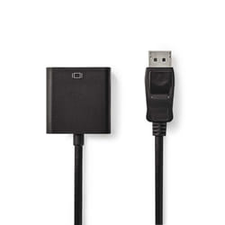 Nedis CCGB37250BK02 câble vidéo et adaptateur 0,2 m DisplayPort DVI-D Noir