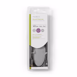 Nedis CCGB39300BK10 câble Lightning 1 m Noir