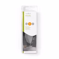 Nedis CCGB60010BK20 câble USB 2 m USB 2.0 USB A