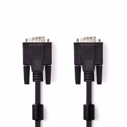 Nedis CCGB59000BK30, 3 m, VGA (D-Sub), VGA (D-Sub), Mâle, Mâle, Droit