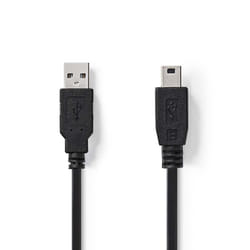 Nedis CCGB60300BK20 câble USB 2 m USB 2.0 USB A Noir