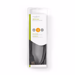 Nedis CCGB60300BK20 câble USB 2 m USB 2.0 USB A Noir