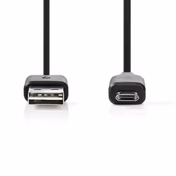 Nedis CCGB60510BK10 câble USB 1 m USB 2.0 USB A Micro-USB B Noir